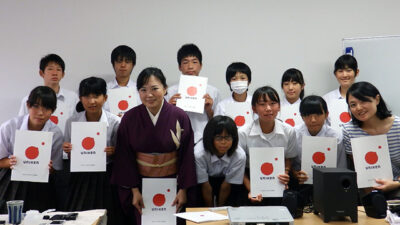 【学校支援】山形県高畠町立第三中学校2年生が修学旅行のプログラムで訪問