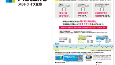 「実利用者ユニバーサルデザイン」認証をメットライフ生命保険株式会社の外貨建保険商品の契約を検討のお客さまへ（チラシ）が取得